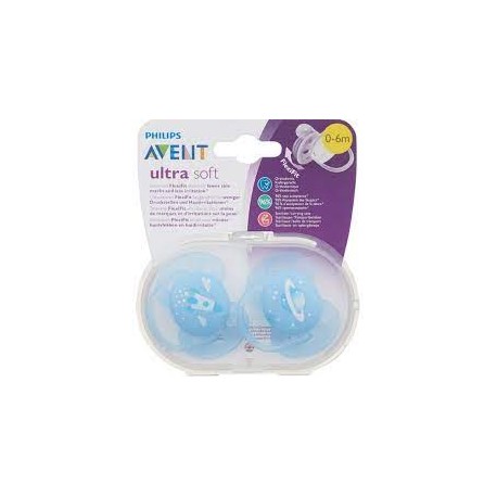 AVENT SUCETTE ORTHO 0-6M BOY ELEP/PENG