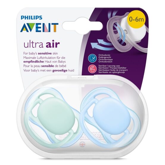 AVENT SUCETTE AIR COLL 0-6M BOY MAM/BOA