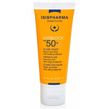 ISISPHARMA UVEBLOCK SPF50+ FLUIDE TEINTE CLAIRE