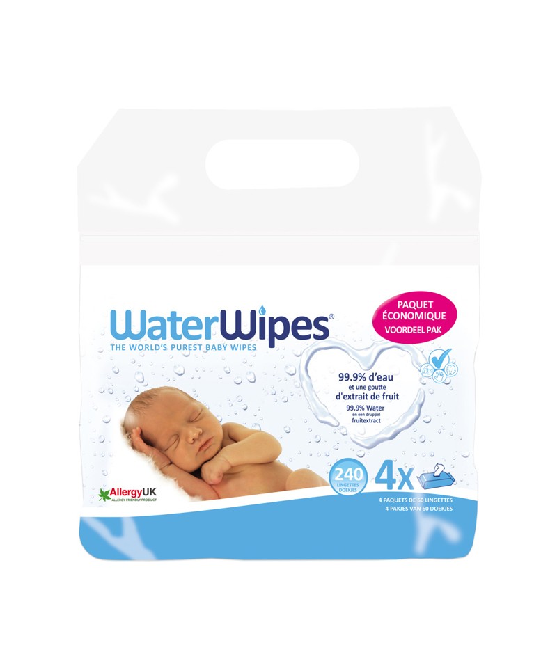 WATERWIPES BABY 4x60 PK