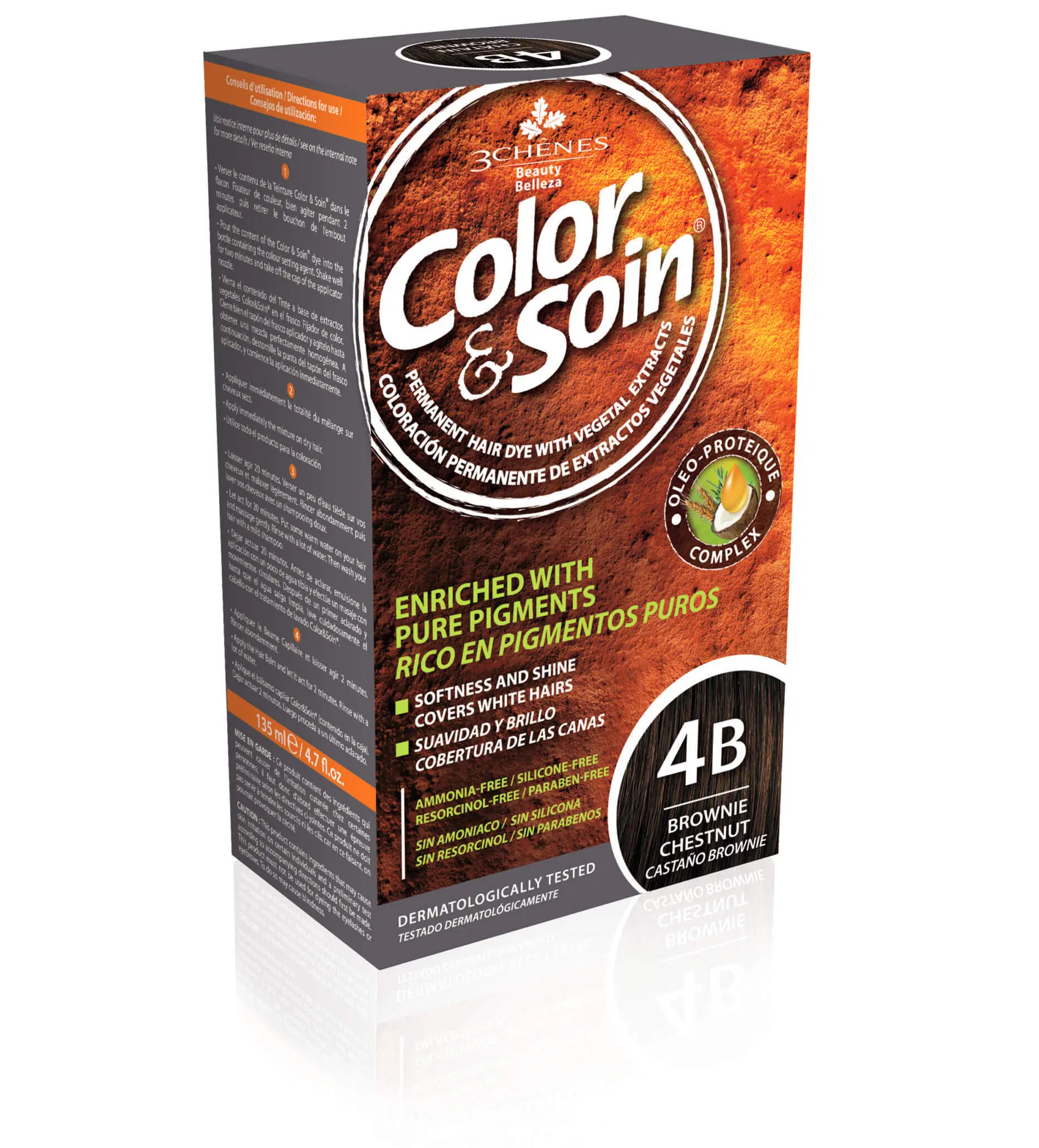 3CHENES COLOR&SOIN CHATIN BROWNIE 4B