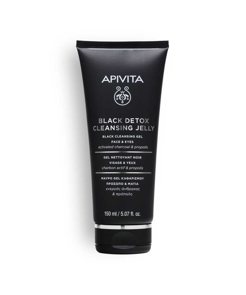 APIVITA BLACK DETOX CLEANSING GEL FACE&EYES 150 ML