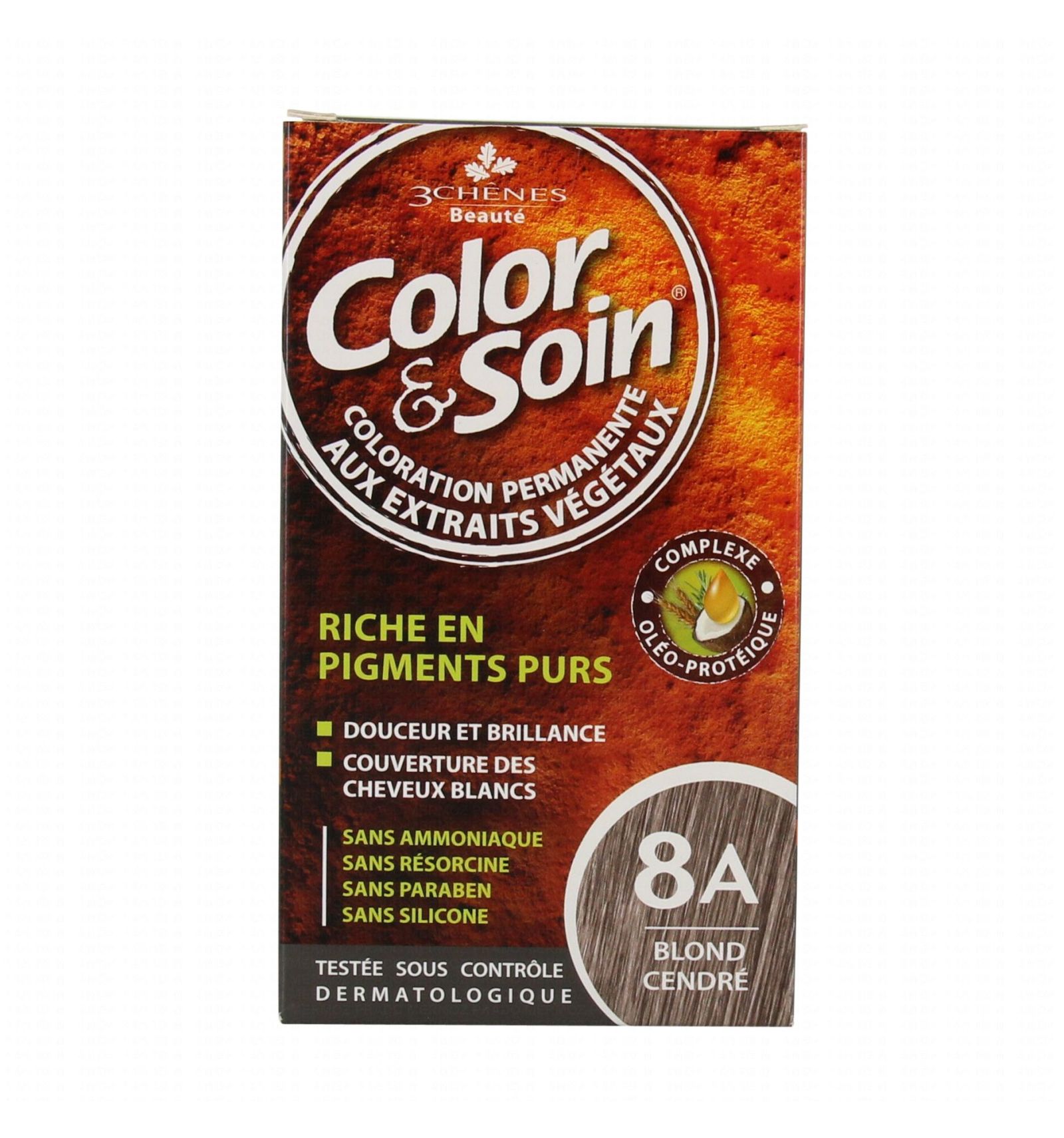 3CHHENES COLOR&SOIN BLOND CENDRE 8A