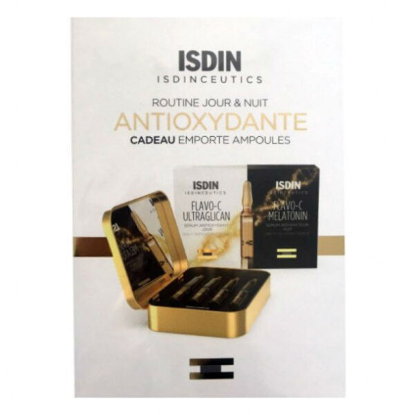 ISDIN Pack boite dorée miroir (Flavo C Jour et nuit 10+10)