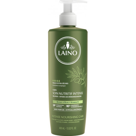 LAINO SOIN NUTRITIF INTENSE EXTRAIT D’OLIVE VITAMINE E 400ML