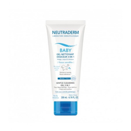 NEUTRADERM BABY GEL NETTOYANT DOUCEUR 3 EN 1 - 200ML