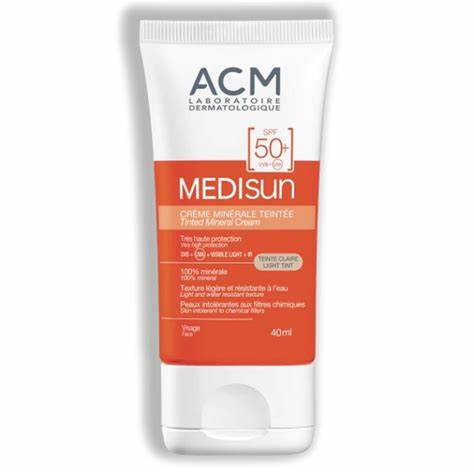 ACM MEDISUN ECRAN MINERAL TEINTE CLAIRE SPF 50+40ML