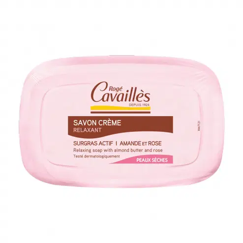 ROGE CAVAILLES SAVON CREME BEURRE D’AMANDE ET ROSE 115G