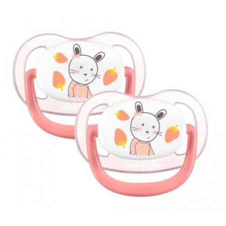 BÉBÉ CONFORT SUCETTES PHYSIO AIR CONF - 6/18 M - THE GARDENER ROSE ET JAUNE SIL X2 - 6907