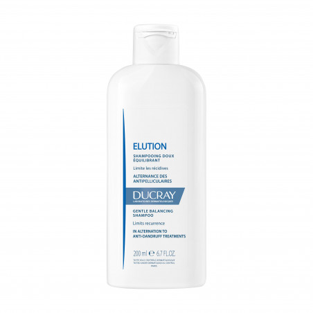 DUCRAY SHAMPOOING DOUX ÉQUILIBRANT SHAMPOING DOUX ANTIPELLICULAIRE ELUTION 200 ML