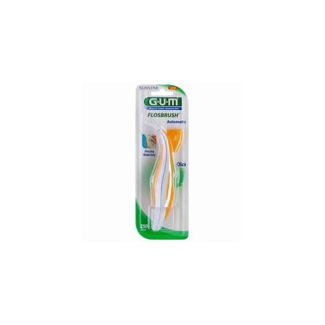 GUM Fil FLOSBRUSH (Manche Avec Fil InTégré )