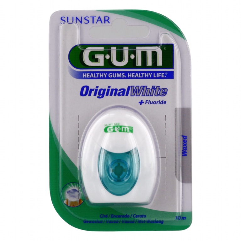 GUM Fil Dentaire Original White (Fluoré et anti-coloration)