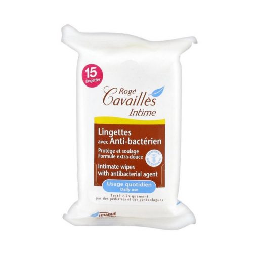 ROGE CAVAILLES LINGETTES ANTIBACTERIEN 15 U