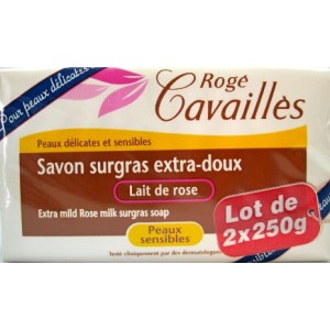 ROGÉ CAVAILLÈS SAVON PARFUME LAIT DE ROSE 250G X2